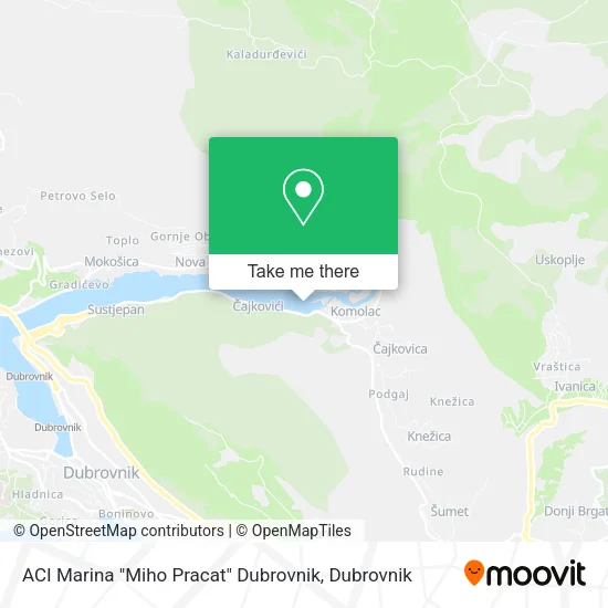 ACI Marina "Miho Pracat" Dubrovnik map