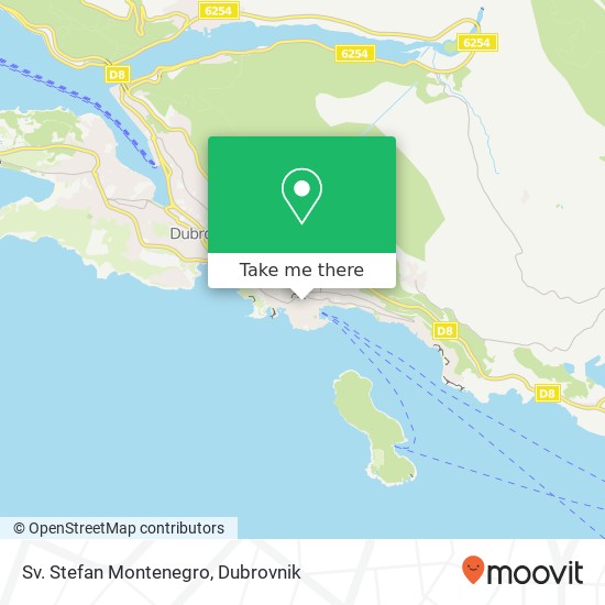 Sv. Stefan Montenegro map