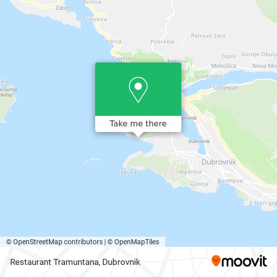 Restaurant Tramuntana map