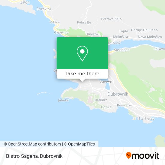 Bistro Sagena map