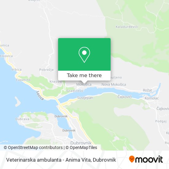 Veterinarska ambulanta - Anima Vita map