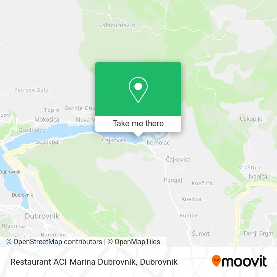 Restaurant ACI Marina Dubrovnik map