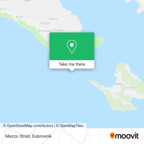 Mezzo Strait map
