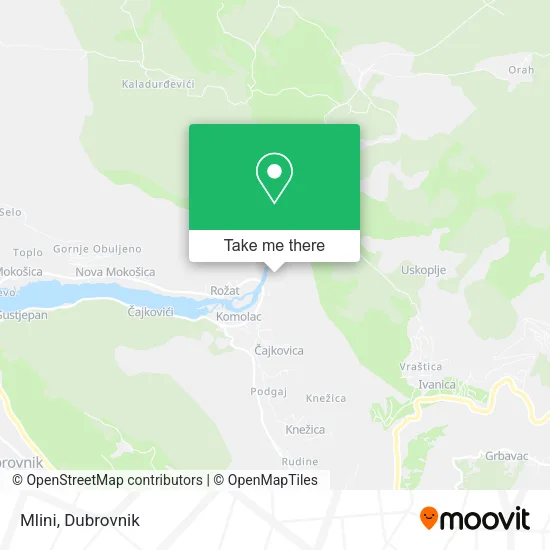 Mlini map