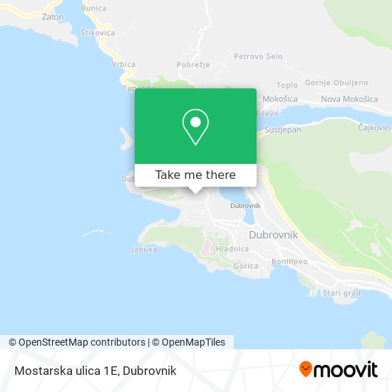 Mostarska ulica 1E map