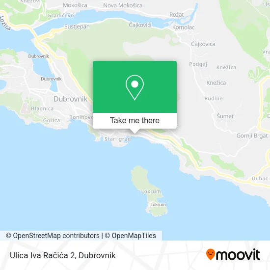 Ulica Iva Račića 2 map