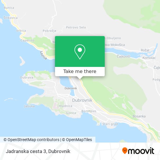 Jadranska cesta 3 map