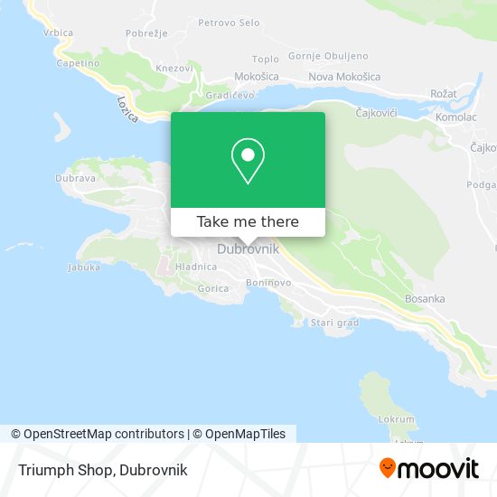 Triumph Shop map