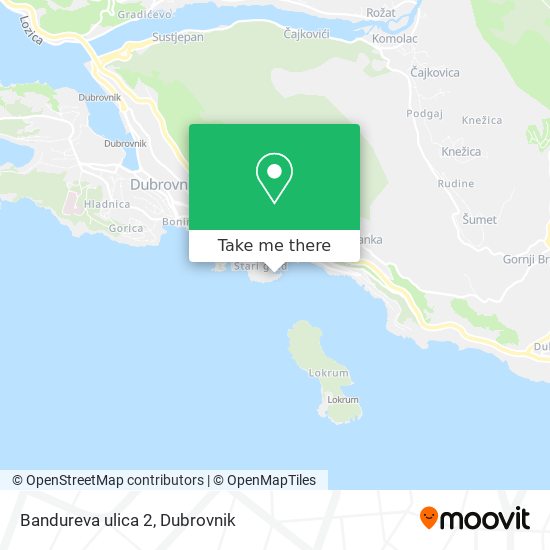 Bandureva ulica 2 map
