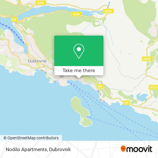 Nodilo Apartments map