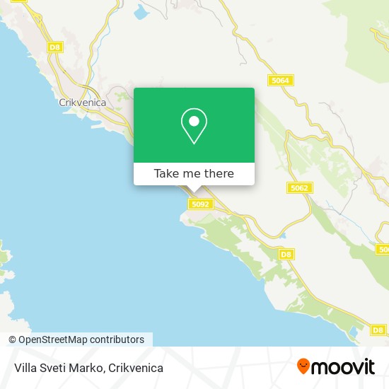 Villa Sveti Marko map