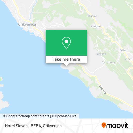 Hotel Slaven - BEBA map