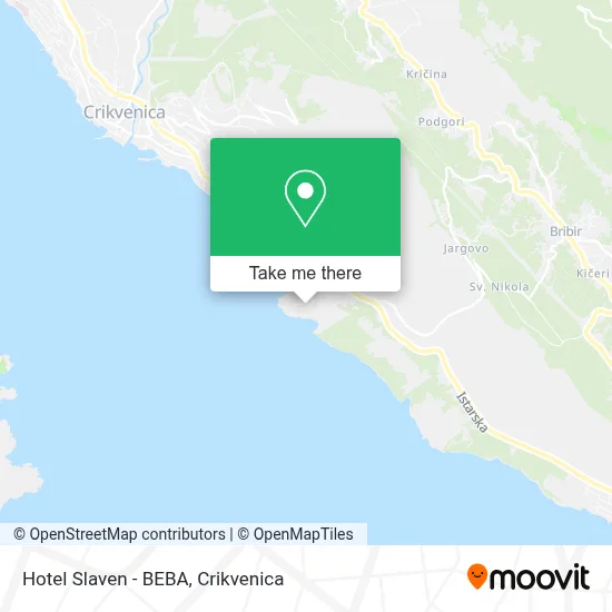 Hotel Slaven - BEBA map