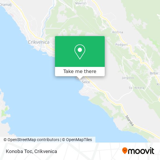 Konoba Toc map