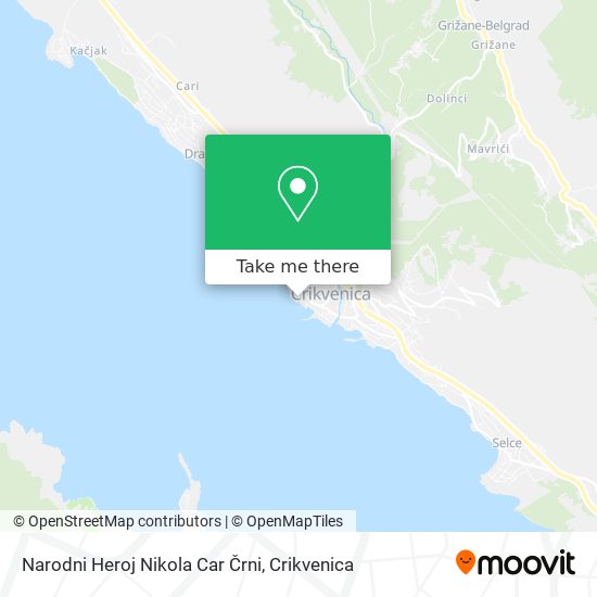 Narodni Heroj Nikola Car Črni map