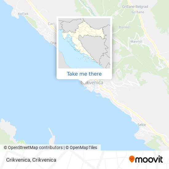 Crikvenica map