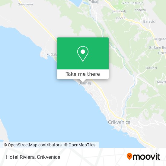 Hotel Riviera map