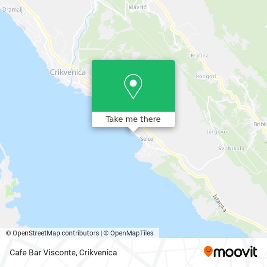 Cafe Bar Visconte map