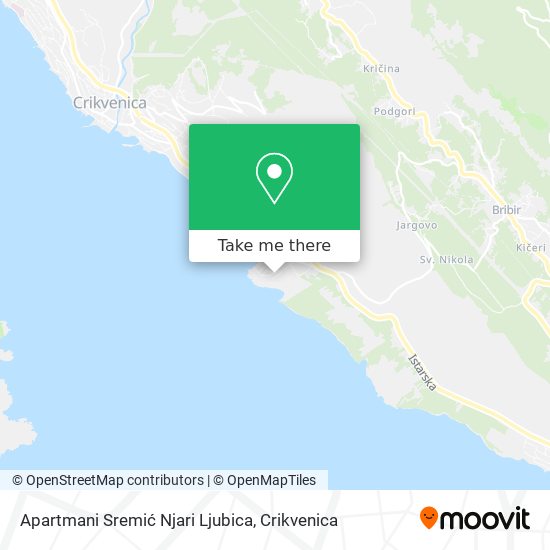 Apartmani Sremić Njari Ljubica map
