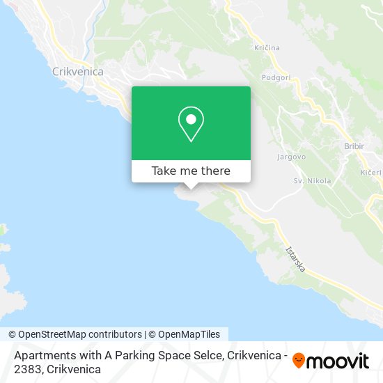 Apartments with A Parking Space Selce, Crikvenica - 2383 map