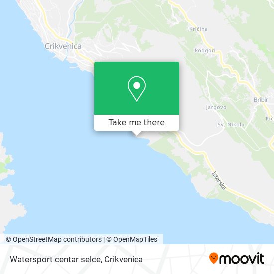 Watersport centar selce map