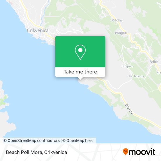 Beach Poli Mora map