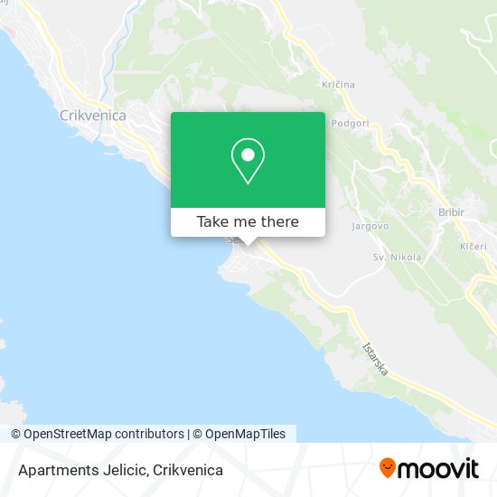 Apartments Jelicic map