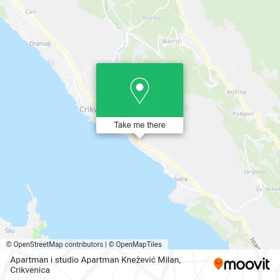 Apartman i studio Apartman Knežević Milan map