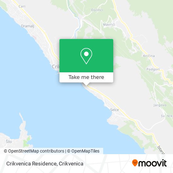 Crikvenica Residence map