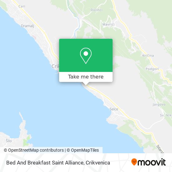 Bed And Breakfast Saint Alliance map