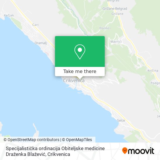 Specijalistička ordinacija Obiteljske medicine Draženka Blažević map