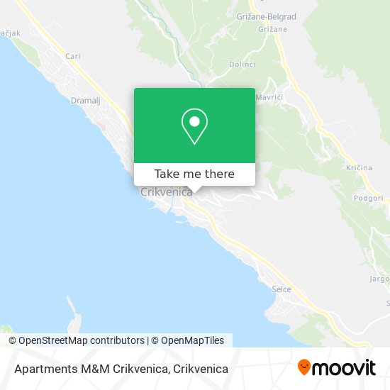 Apartments M&M Crikvenica map