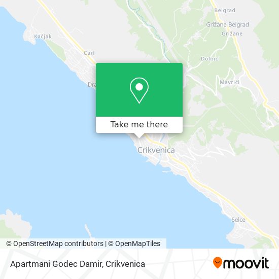 Apartmani Godec Damir map