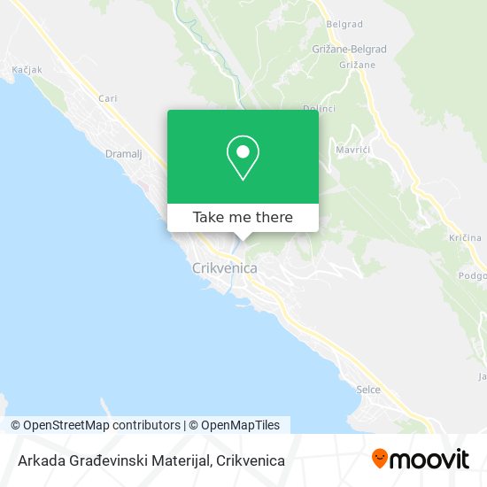 Arkada Građevinski Materijal map