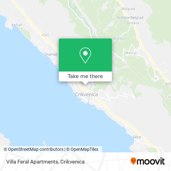 Villa Feral Apartments map
