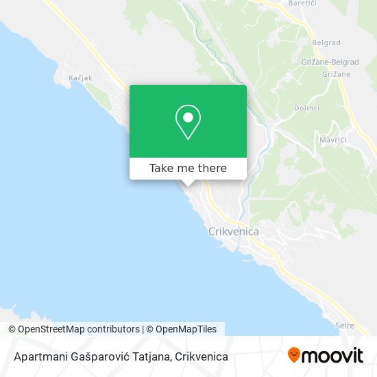 Apartmani Gašparović Tatjana map