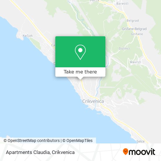 Apartments Claudia map