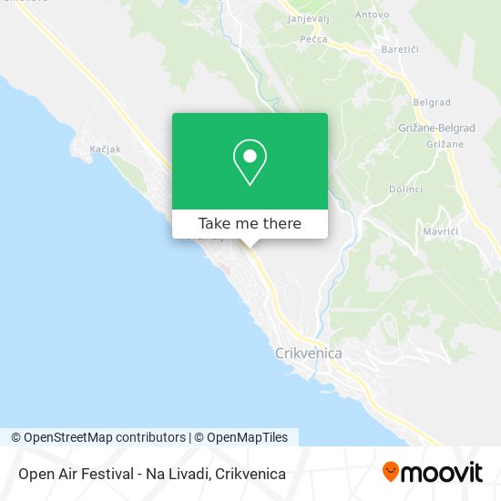 Open Air Festival - Na Livadi map