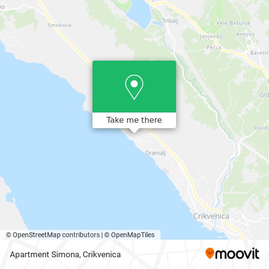 Apartment Simona map