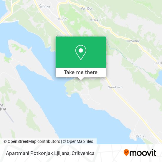 Apartmani Potkonjak Ljiljana map