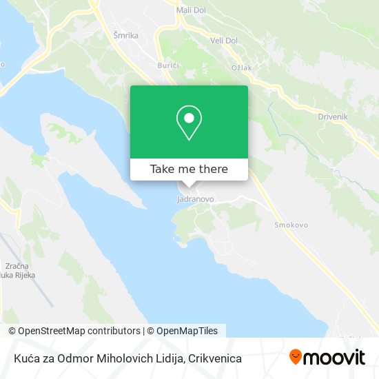 Kuća za Odmor Miholovich Lidija map
