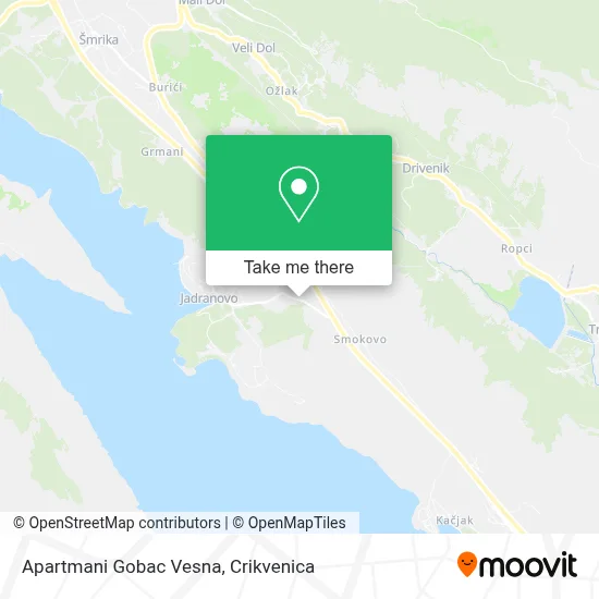 Apartmani Gobac Vesna map