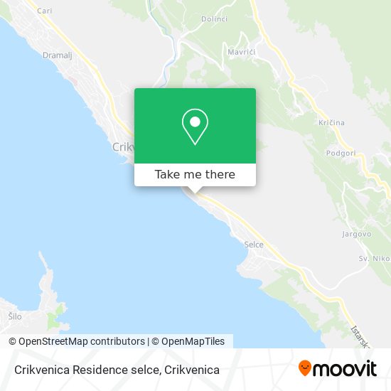 Crikvenica Residence selce map