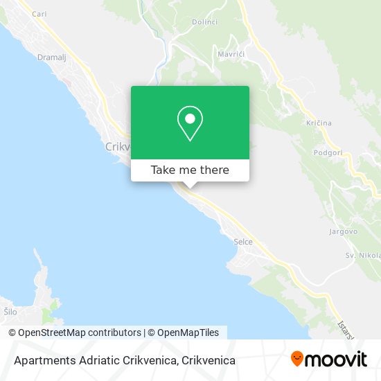 Apartments Adriatic Crikvenica map