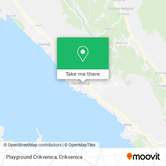 Playground Crikvenica map