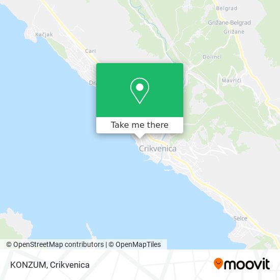 KONZUM map