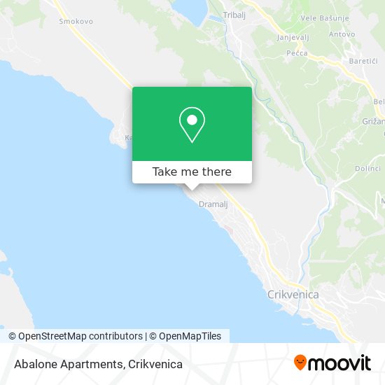 Abalone Apartments map