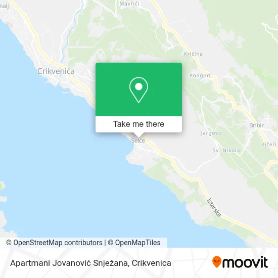Apartmani Jovanović Snježana map