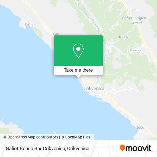 Galiot Beach Bar Crikvenica map