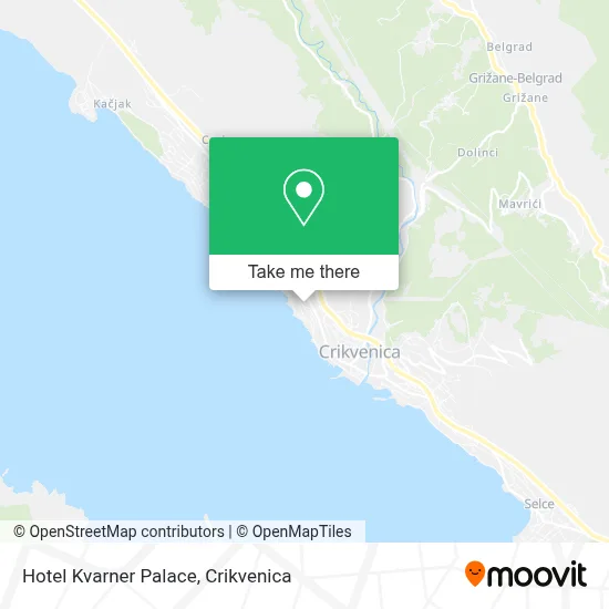 Hotel Kvarner Palace map
